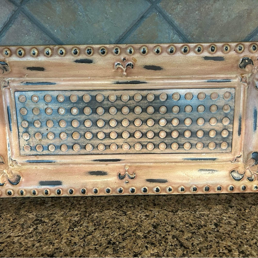 Southern Living Decorative Tray - Tan and Black
